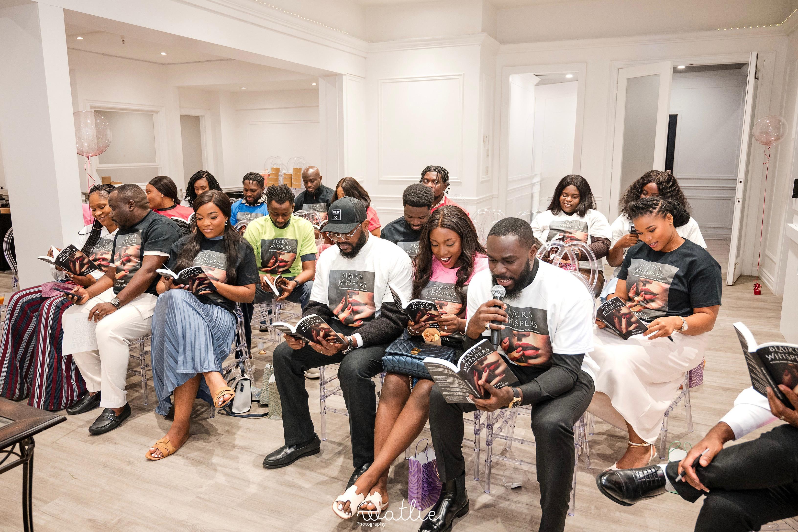 Readers at the launch event